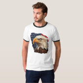 American Flag Bald Eagle T-Shirt (Vorne ganz)