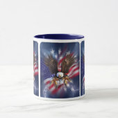 American Flag Bald Eagle Tasse (Zentrum)