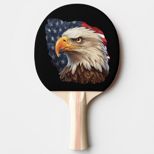 American Flag Bald Eagle Tischtennis Schläger (Vorderseite)