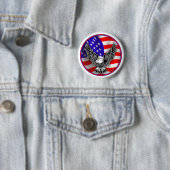 American Flag Bald Eagle United Staaten Button Bad (Beispiel)