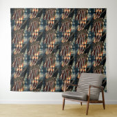 American Flag Bald Eagle Wandteppich (Beispiel (Horizontal))