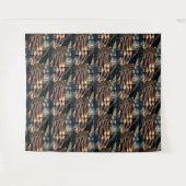American Flag Bald Eagle Wandteppich (Vorderseite (Horizontal))