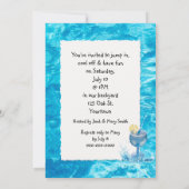 American Flag Ball Pool Party Einladung (Rückseite)