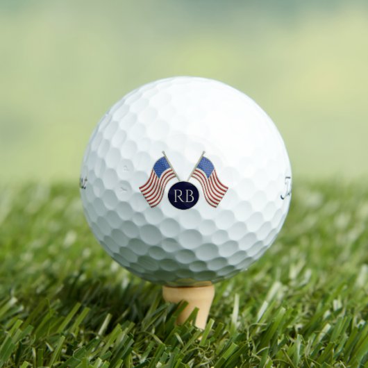 American Flag Balls Golfball (Insitu T-Shirt)