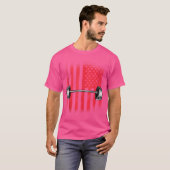 American Flag Barbell T-Shirt (Vorne ganz)