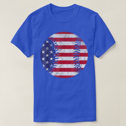 American Flag Baseball 4. Juli USA For Men Women T-Shirt (Design vorne)