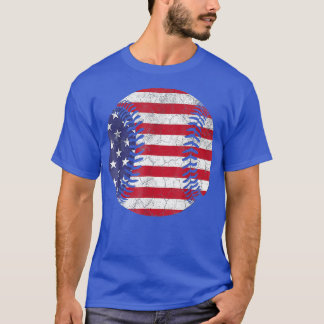 American Flag Baseball 4. Juli USA For Men Women T-Shirt