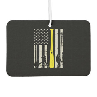 American Flag Baseball Autolufterfrischer