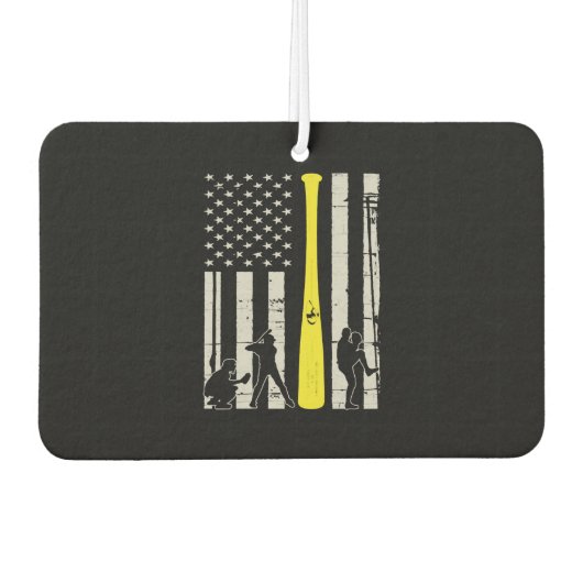 American Flag Baseball Autolufterfrischer (Vorderseite)
