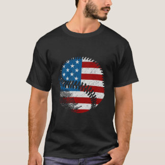 American Flag Baseball Baseball T-Shirt