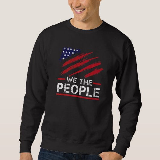 American Flag Baseball Bat Sweatshirt (Vorderseite)