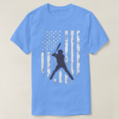 American Flag Baseball Cool beunruhigt Jersey Gif T-Shirt (Design vorne)