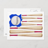 American Flag Baseball Geschenke Postkarte (Vorne/Hinten)