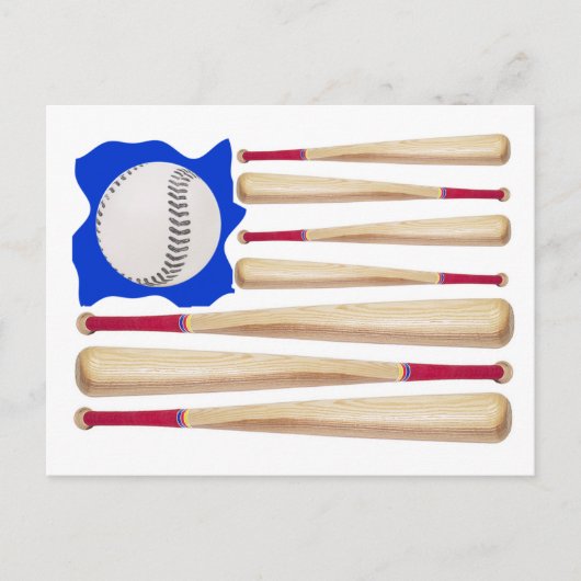 American Flag Baseball Geschenke Postkarte (Vorderseite)