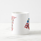 American Flag Baseball Kaffeetasse (Mittel)