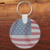 American Flag Baseball Keychain Schlüsselanhänger (Vorderseite)