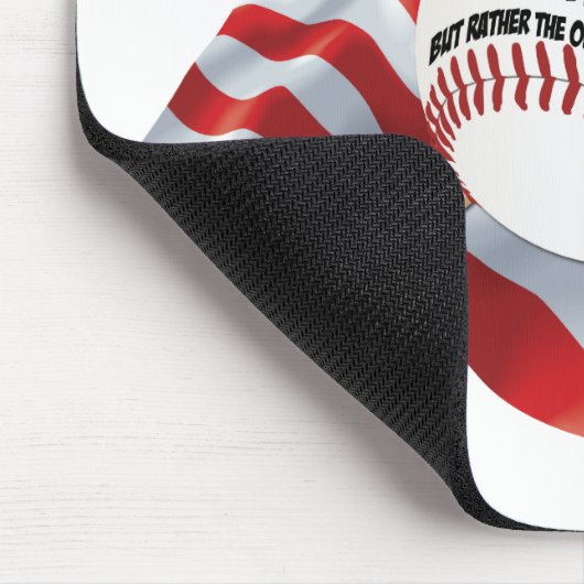 American Flag Baseball Mousepad (Ecke)