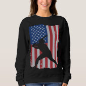 American Flag Baseball Sweatshirt (Vorderseite)