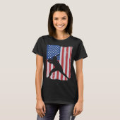 American Flag Baseball T-Shirt (Vorne ganz)