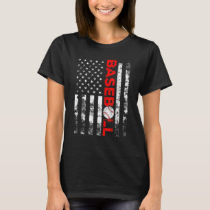 American Flag Baseball Team Geschenk Baseball Shir T-Shirt