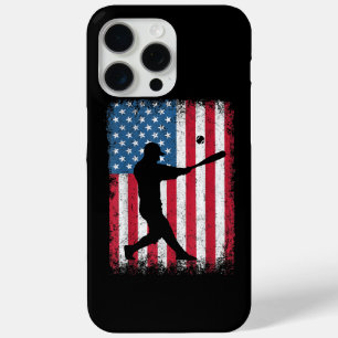 American Flag Baseball Team Geschenk für Men Boys  Case-Mate iPhone Hülle