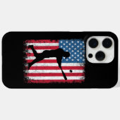 American Flag Baseball Team Geschenk für Men Boys Case-Mate iPhone Hülle (Rückseite (Horizontal))