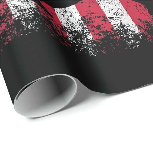 American Flag Baseball Team Geschenk für Men Boys Geschenkpapier (Rolleneckpunkt)