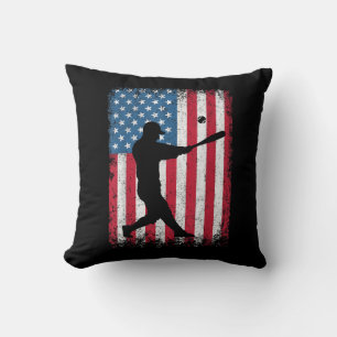 American Flag Baseball Team Geschenk für Men Boys Kissen