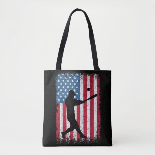 American Flag Baseball Team Geschenk für Men Boys  Tasche (Vorderseite)