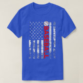 American Flag Baseball Team Geschenk T-Shirt (Design vorne)