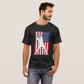 American Flag Baseball Team Geschenk T-Shirt (Vorne ganz)