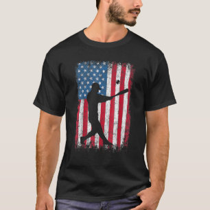 American Flag Baseball Team Männer Jungs Kinder Mä T-Shirt