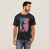 American Flag Baseball Team Männer Jungs Kinder Mä T-Shirt (Vorne ganz)