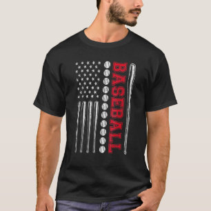 American Flag Baseball Team Männer Jungs Kinder Mä T-Shirt