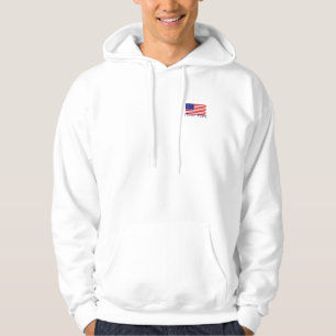 American Flag Basic Hooded Sweatshirt