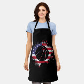 American Flag Basketball Player Schürze (Getragen)