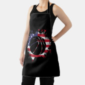 American Flag Basketball Player Schürze (InSitu)