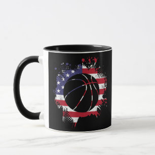 American Flag Basketball Player Tasse