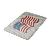 American Flag Bath Mat Badematte (Schrägansicht)