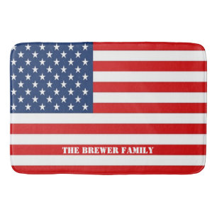 American Flag Bath Mat Badematte