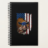 American Flag Bauer Cow Gift Planer (Vorderseite)