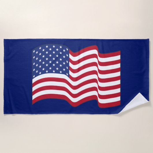 American Flag Beach Handtuch (Vorderseite)