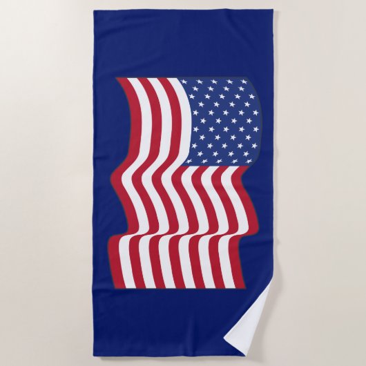 American Flag Beach Handtuch (Vorderseite)
