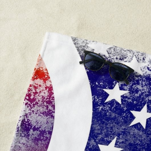 American Flag Beach Handtuch ausgewaschen (Beispiel)