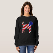 American Flag Beagle Patriotic Dog Dad Dog Mom Sweatshirt (Vorne ganz)