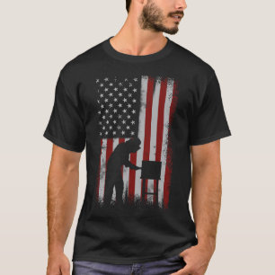 American Flag Beekeeper Shirt Men Beekeping Gift