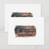 American Flag Beer Hunter Dankeskarte (Vorne/Hinten)