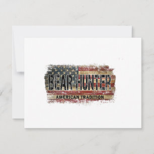 American Flag Beer Hunter Dankeskarte