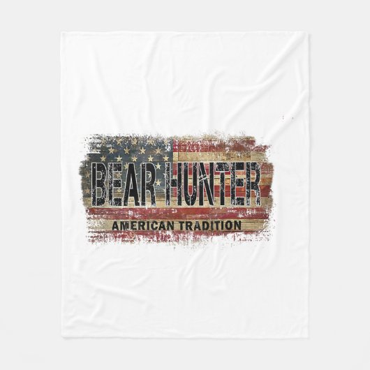 American Flag Beer Hunter Fleecedecke (Vorderseite)