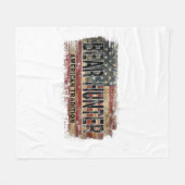 American Flag Beer Hunter Fleecedecke (Vorderseite (Horizontal))